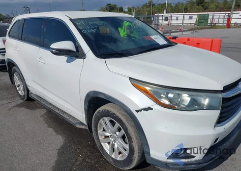 2015 Toyota Highlander Le из США, поврежденный, VIN 5TDZARFHXFS010899